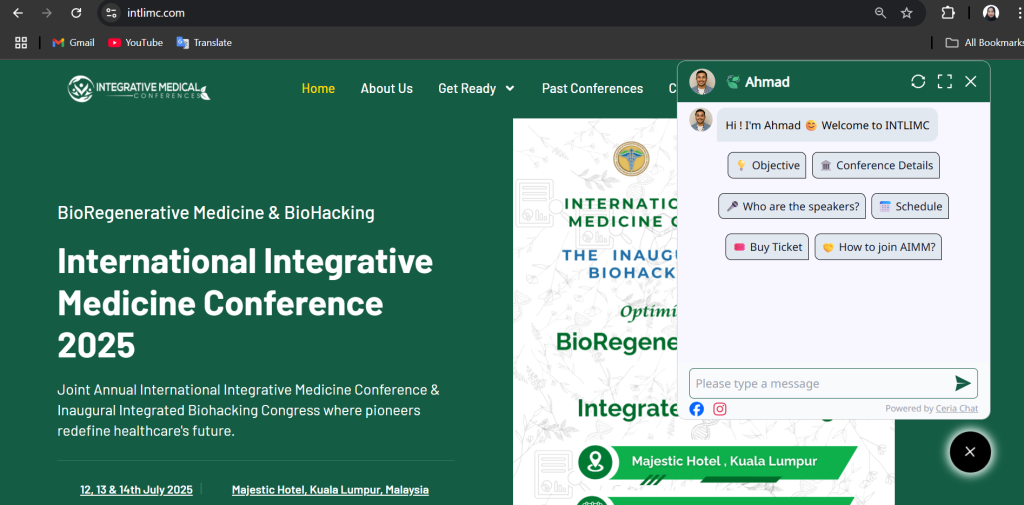 AI chatbot Ahmad How a Smart Chatbot Named “Ahmad” Transformed Conference Engagement